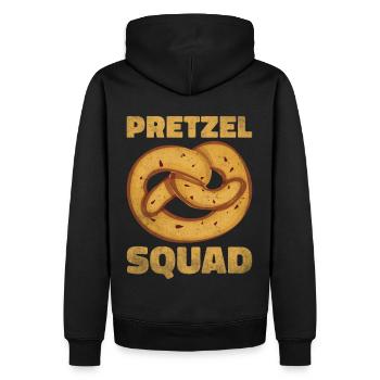 Bretzel Brezeln Bäcker Backwaren - Männer Premium Bio Hoodie - Schwarz - Hinten - Nico (187cm)
