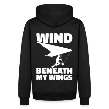 Drachenfliegen Gleitschirmfliegen Hängegleiter - Männer Premium Bio Hoodie - Schwarz - Hinten - Nico (187cm)