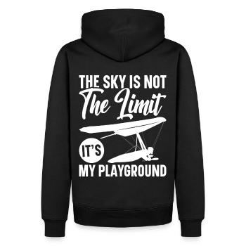 Drachenfliegen Gleitschirmfliegen Hängegleiter - Männer Premium Bio Hoodie - Schwarz - Hinten - Nico (187cm)