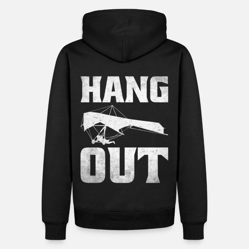 Deltaplane Parapente Deltaplane - Sweat à capuche Premium bio Homme - noir