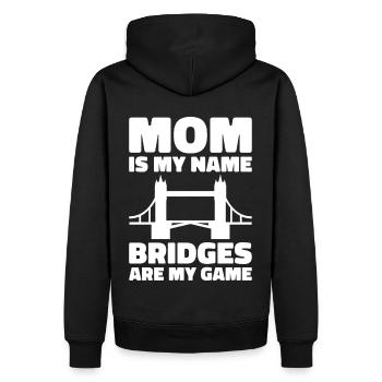 Bridge Engineer Bridge Construction Civil Engineering - Men’s Premium Organic Hoodie - black - Back - Nico (187cm)