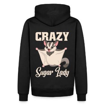 Flying Squirrel Suger Glider Short-headed Glider - Men’s Premium Organic Hoodie - black - Back - Nico (187cm)