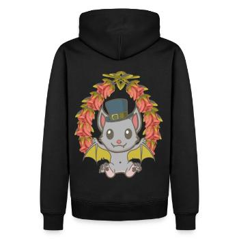 Halloween Bat Bats Kids Child - Men’s Premium Organic Hoodie - black - Back - Nico (187cm)