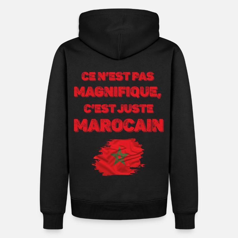 C'est juste Marocain - Sweat à capuche Premium bio Homme - noir