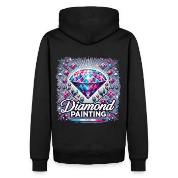 Diamond Painting Malerei Painting Diamonds - Männer Premium Bio Hoodie - Schwarz - Hinten - Nico (187cm)