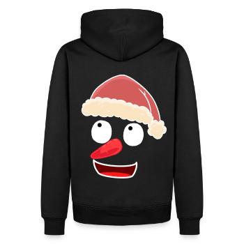 Santa Claus Santa Claus Snowman Santa - Men’s Premium Organic Hoodie - black - Back - Nico (187cm)