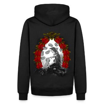 Conte de fées Conte de fées Personnage Fantôme Halloween Chats Chat - Sweat à capuche Premium bio Homme - noir - Dos - Nico (187cm)