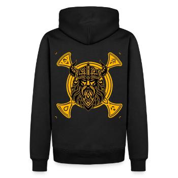 Viking - Sweat à capuche Premium bio Homme - noir - Dos - Nico (187cm)