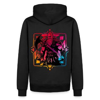 Viking - Sweat à capuche Premium bio Homme - noir - Dos - Nico (187cm)