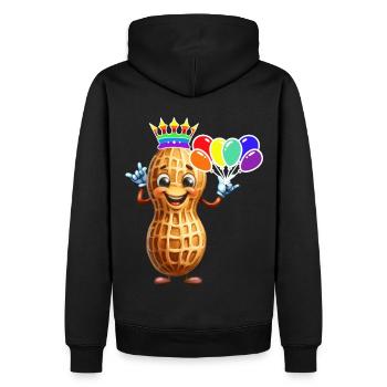 Ballons d’anniversaire LGBT Peanuts Birthday - Sweat à capuche Premium bio Homme - noir - Dos - Nico (187cm)