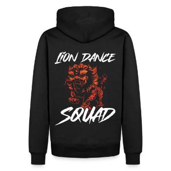 Danse du Lion Nouvel An Chinois Danse du Lion - Sweat à capuche Premium bio Homme - noir - Dos - Nico (187cm)