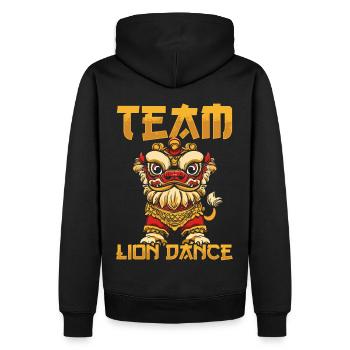 Danse du Lion Nouvel An Chinois Danse du Lion - Sweat à capuche Premium bio Homme - noir - Dos - Nico (187cm)