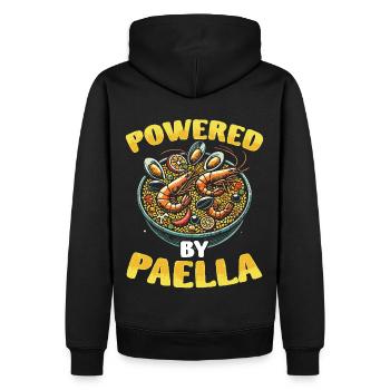 Paella Spanische Küche Meeresfrüchte Spanisch - Männer Premium Bio Hoodie - Schwarz - Hinten - Nico (187cm)