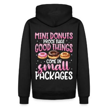 Donuts Donut - Männer Premium Bio Hoodie - Schwarz - Hinten - Nico (187cm)