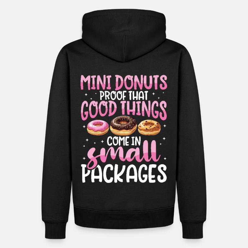 Donuts Donut - Männer Premium Bio Hoodie - Schwarz