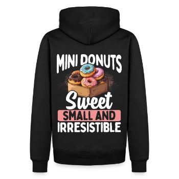 Donuts Donut - Männer Premium Bio Hoodie - Schwarz - Hinten - Nico (187cm)