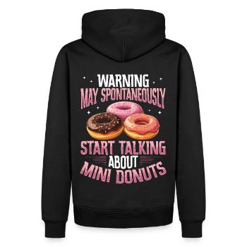 Donuts Donut - Männer Premium Bio Hoodie - Schwarz - Hinten - Nico (187cm)