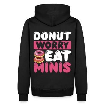 Donuts Donut - Männer Premium Bio Hoodie - Schwarz - Hinten - Nico (187cm)