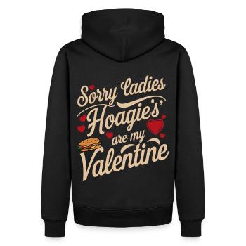Désolé mesdames Hoagie’s sont ma Saint-Valentin - Sweat à capuche Premium bio Homme - noir - Dos - Nico (187cm)
