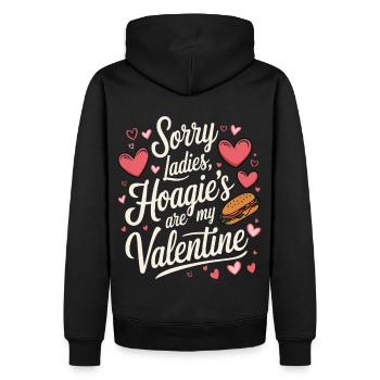 Désolé mesdames Hoagie’s sont ma Saint-Valentin - Sweat à capuche Premium bio Homme - noir - Dos - Nico (187cm)