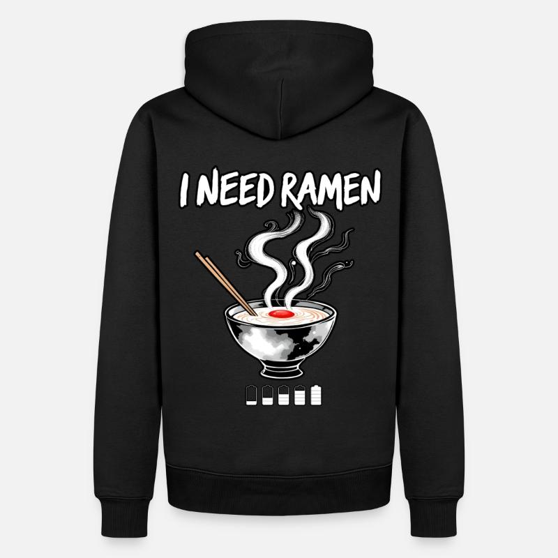 J’ai besoin de Ramen - Sweat à capuche Premium bio Homme - noir