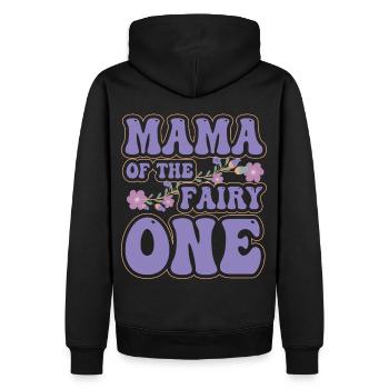 Maman de la fée Une - Sweat à capuche Premium bio Homme - noir - Dos - Nico (187cm)