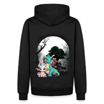 Dragon Dragon Enfant Enfants Conte de fées Dinos - Sweat à capuche Premium bio Homme - noir - Dos - Nico (187cm)