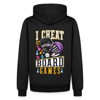 Jouez à Dirty Game Night I Cheat aux jeux de société - Sweat à capuche Premium bio Homme - noir - Dos - Nico (187cm)