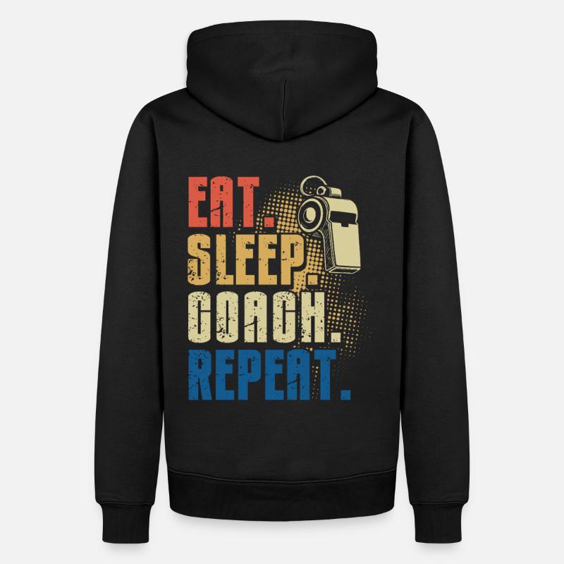 Trainer Geschenke Coach Geschenkidee - Männer Premium Bio Hoodie - Schwarz