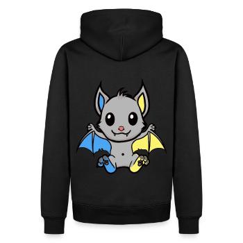 Halloween Bat Bats Child Kids - Men’s Premium Organic Hoodie - black - Back - Nico (187cm)