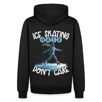 Schlittschuhläufer Schlittschuhlaufen Schlittschuh - Männer Premium Bio Hoodie - Schwarz - Hinten - Nico (187cm)