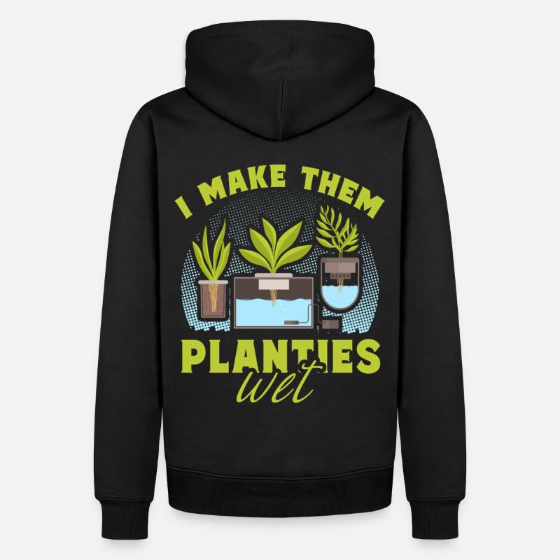 Ich mache sie nass - Männer Premium Bio Hoodie - Schwarz