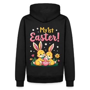 My 1ST Easter Sweet Easter Bunnies First Easter - Men’s Premium Organic Hoodie - black - Back - Nico (187cm)