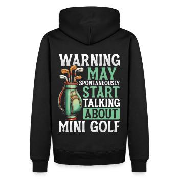 Golf Golf Golf Golf Parcours de Golf - Sweat à capuche Premium bio Homme - noir - Dos - Nico (187cm)