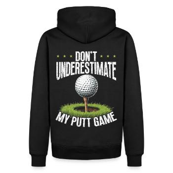 Golf Golf Golf Golf Parcours de Golf - Sweat à capuche Premium bio Homme - noir - Dos - Nico (187cm)
