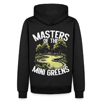 Golf Golf Golf Golf Parcours de Golf - Sweat à capuche Premium bio Homme - noir - Dos - Nico (187cm)