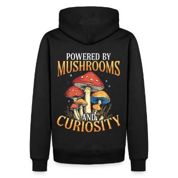 Cueilleurs de champignons Cueilleurs de champignons Cueilleurs de champignons Cueilleurs de champignons - Sweat à capuche Premium bio Homme - noir - Dos - Nico (187cm)