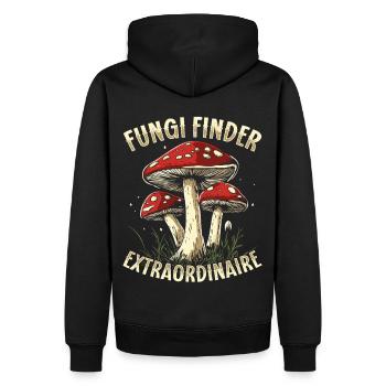 Cueilleurs de champignons Cueilleurs de champignons Cueilleurs de champignons Cueilleurs de champignons - Sweat à capuche Premium bio Homme - noir - Dos - Nico (187cm)