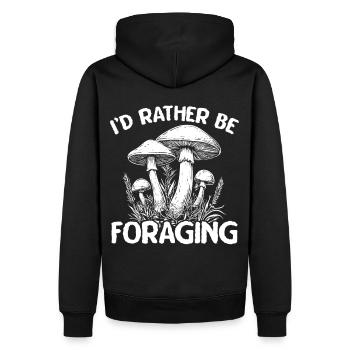 Cueilleurs de champignons Cueilleurs de champignons Cueilleurs de champignons Cueilleurs de champignons - Sweat à capuche Premium bio Homme - noir - Dos - Nico (187cm)