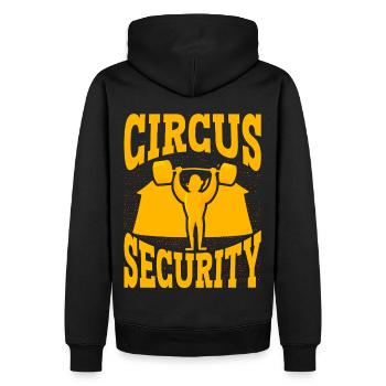 Sécurité du cirque - Sweat à capuche Premium bio Homme - noir - Dos - Nico (187cm)