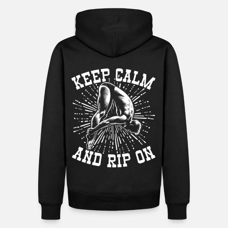 Tremplin Plongée Plongée Plongeurs - Sweat à capuche Premium bio Homme - noir