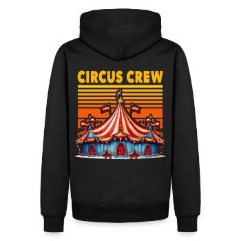 Équipe de cirque - Sweat à capuche Premium bio Homme - noir - Dos - Nico (187cm)