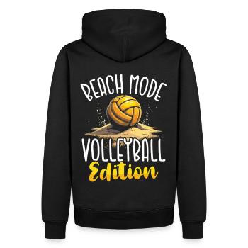 Beachvolleyball Volleyball Volleyballspieler - Männer Premium Bio Hoodie - Schwarz - Hinten - Nico (187cm)
