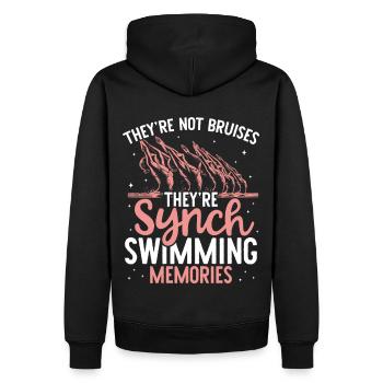 Synchronschwimmen Synchro Schwimmer - Männer Premium Bio Hoodie - Schwarz - Hinten - Nico (187cm)