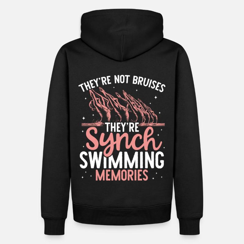 Synchronschwimmen Synchro Schwimmer - Männer Premium Bio Hoodie - Schwarz
