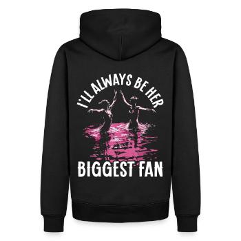 Synchronschwimmen Synchro Schwimmer - Männer Premium Bio Hoodie - Schwarz - Hinten - Nico (187cm)