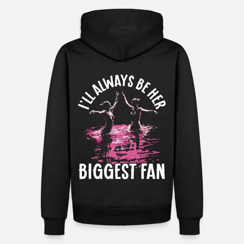 Synchronschwimmen Synchro Schwimmer - Männer Premium Bio Hoodie - Schwarz