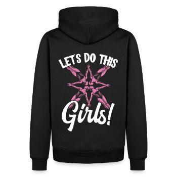 Synchronschwimmen Synchro Schwimmer - Männer Premium Bio Hoodie - Schwarz - Hinten - Nico (187cm)