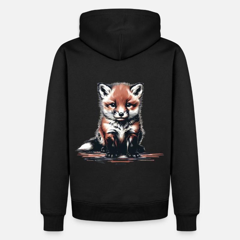 Renard Renards Renarde - Sweat à capuche Premium bio Homme - noir
