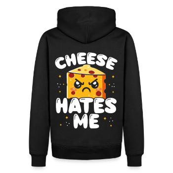 Intolérance au lactose Intolérance au lactose - Sweat à capuche Premium bio Homme - noir - Dos - Nico (187cm)